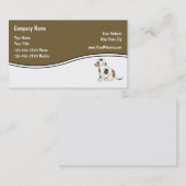 シンプルなペット名刺 名刺 (正面/裏面)