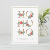 シンプルなホホホ ホリデー カード (スタンド正面)