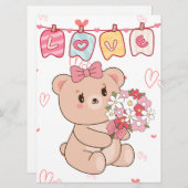 シンプルなホリデーカード シーズンカード (正面/裏面)