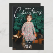 シンプルなホリデーカード シーズンカード (正面/裏面)