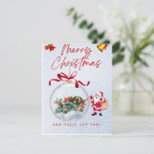 シンプルなホリデーカード シーズンカード (スタンド正面)