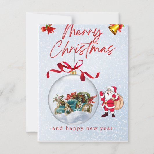 シンプルなホリデーカード シーズンカード (正面)