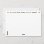 シンプルなホリデーカード シーズンカード (裏面)