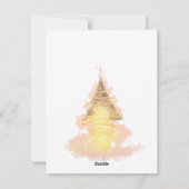 シンプルなホリデーカード シーズンカード (裏面)