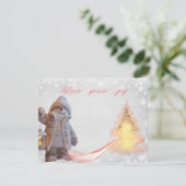 シンプルなホリデーカード シーズンカード (スタンド正面)