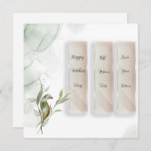 シンプルなホリデーカード シーズンカード (正面/裏面)