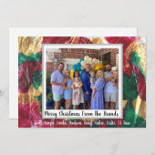 シンプルなホリデーカード シーズンカード (正面/裏面)