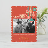 シンプルなホリデーカード シーズンカード (スタンド正面)