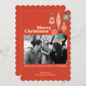 シンプルなホリデーカード シーズンカード (正面/裏面)