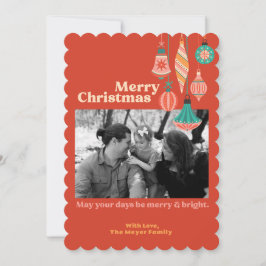 シンプルなホリデーカード シーズンカード