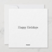 シンプルなホリデーカード シーズンカード (裏面)