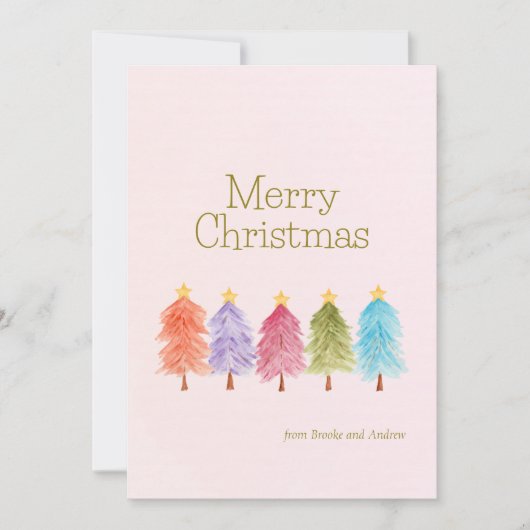 シンプルなホリデーカード シーズンカード (正面)