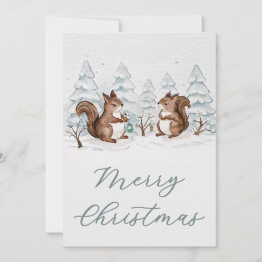 シンプルなホリデーカード シーズンカード (正面)