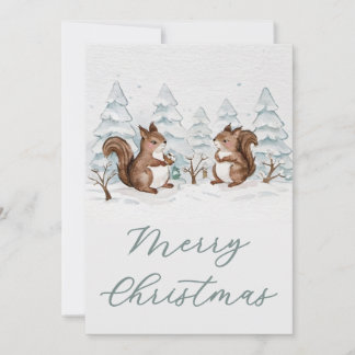 シンプルなホリデーカード シーズンカード