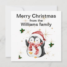 シンプルなホリデーカード