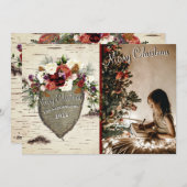 シンプルなホリデーカード シーズンカード (正面/裏面)