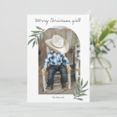 シンプルなホリデーカード シーズンカード (スタンド正面)