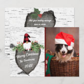 シンプルなホリデーカード シーズンカード (正面/裏面)