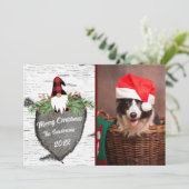 シンプルなホリデーカード シーズンカード (スタンド正面)