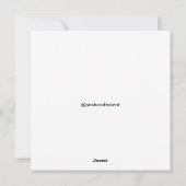 シンプルなホリデーカード シーズンカード (裏面)