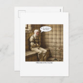 シンプルなホリデーカード シーズンポストカード (正面/裏面)