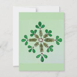 シンプルなホリデーグリーン シーズンカード