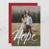 シンプルなホリデー写真カード シーズンカード (正面/裏面)