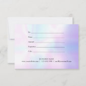 シンプルなホログラフィック ギフト 証明書 (裏面)