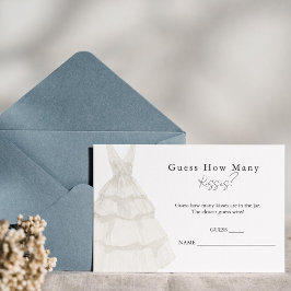 シンプルなホワイトのキスがいくつ？ゲームカード エンクロージャーカード