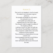 シンプルなホワイトメモリアル祈りカード 名刺 (裏面)