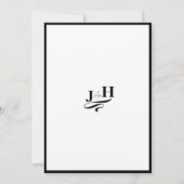 シンプルなホワイト サンキューカード (裏面)