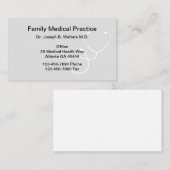 シンプルなホームドクター 名刺 (正面/裏面)