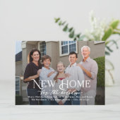 シンプルなホームホリデーカード引越しのお知らせ シーズンカード (スタンド正面)