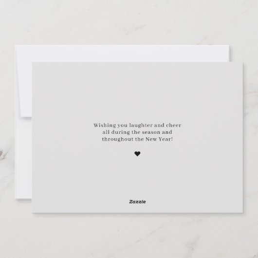 シンプルなホームホリデーカード 引っ越しのお知らせ シーズンカード (裏面)