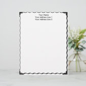 シンプルなボーダーカスタムレターヘッド レターヘッド (スタンド正面)