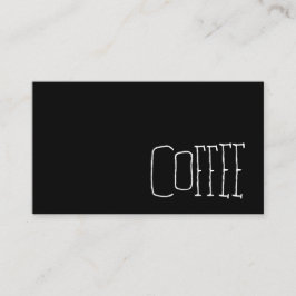 シンプルなマカロニ・ウエスタンの暗いロイヤリティのコーヒー穿孔器 ロイヤリティカード