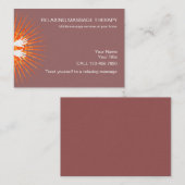 シンプルなマッサージの名刺 名刺 (正面/裏面)