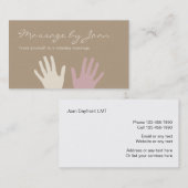 シンプルなマッサージの名刺 名刺 (正面/裏面)