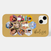 シンプルなマルチフォトコラージュ オーダーメイド Case-Mate iPhoneケース (裏面 (横))