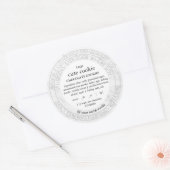 シンプルなマーブルコテージ食品法ラベル ラウンドシール (封筒)