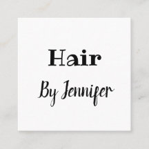 シンプルなミニマリストのカスタムロゴ 白 ヘアスタイリスト