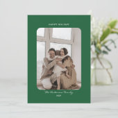 シンプルなミニマリストの清潔な写真のホリデーカード シーズンカード (スタンド正面)