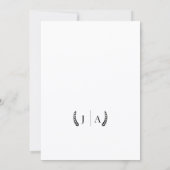 シンプルなミニマルな結婚式の映画ポスターフォト セーブザデート (裏面)