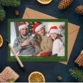 シンプルなミニマルな緑の写真 シーズンカード