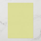 シンプルなミニマルモダン主義シック結婚スクリプト 箔招待状 (裏面)