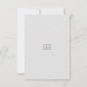 シンプルなミニマル日付を保存ブラックID523 セーブザデート (裏面)