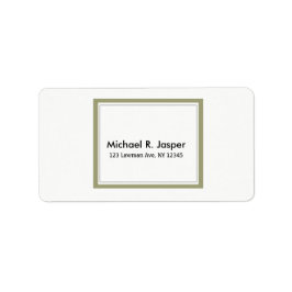 シンプルなミニマル金ゴールド枠 ラベル