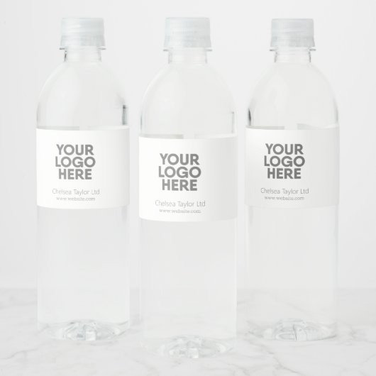 シンプルなミニマル ビジネス コーポレート イベント ロゴ ペットボトルラベル (ボトル)