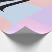 シンプルなミニマル モノグラムロゴ パーソナライズド ベーキング ラッピングペーパー (角)