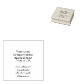 シンプルなミニマル ロゴ/デザイン挿入枠 ビジネス ラバースタンプ (押印)